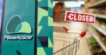 Pão de Açúcar e ilustração de supermercado fechado (Fotos: Reproduções / Internet / Canva)