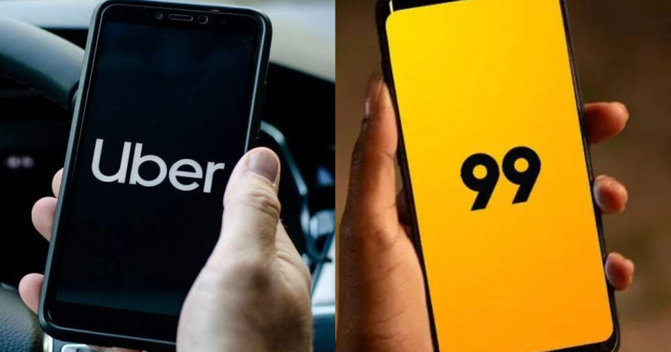 Passagem na Uber e 99 (Foto: Reprodução)
