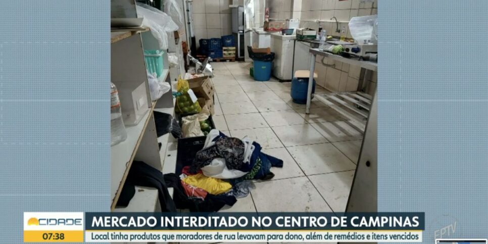 Produtos em mercado de Campinas (Foto: Reprodução / Globo)