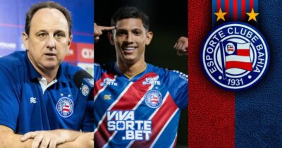 SAF do Bahia confirma saída de Gabriel Xavier a Rogério Ceni - Foto: Montagem
