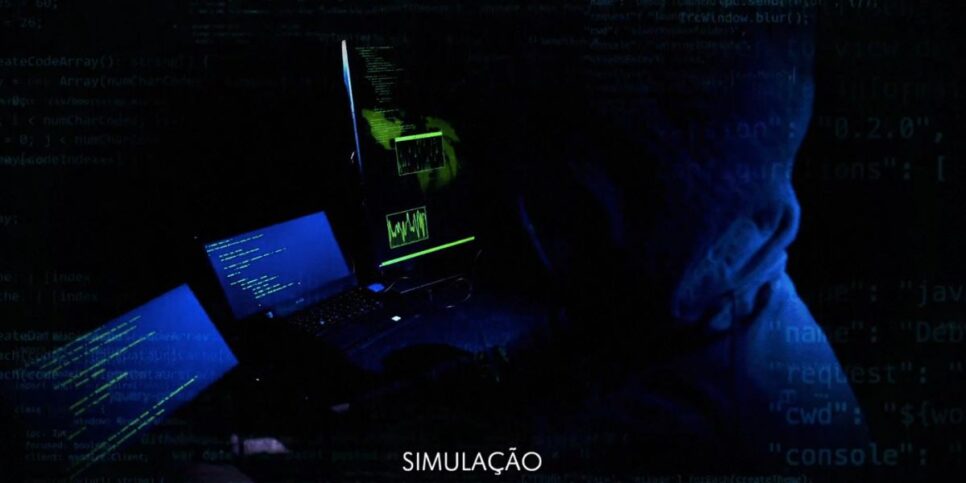 Simulação criminoso  (Foto: Reprodução / Globo)