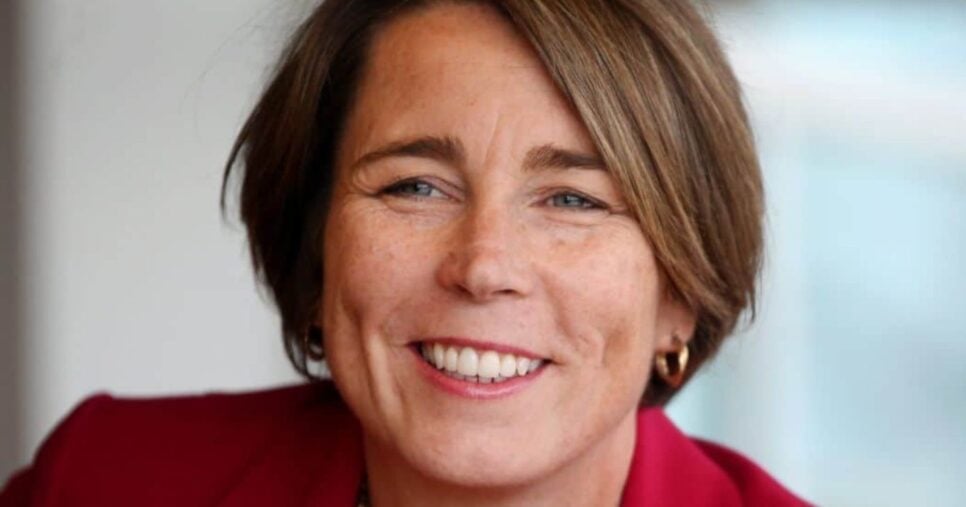 Governadora de Massachusetts, Maura Healey (Foto Reprodução/Craig F. Walker/Globe Staff)