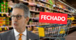 Unidade de supermercado fechado - Romeu Zema (Foto: Reprodução)