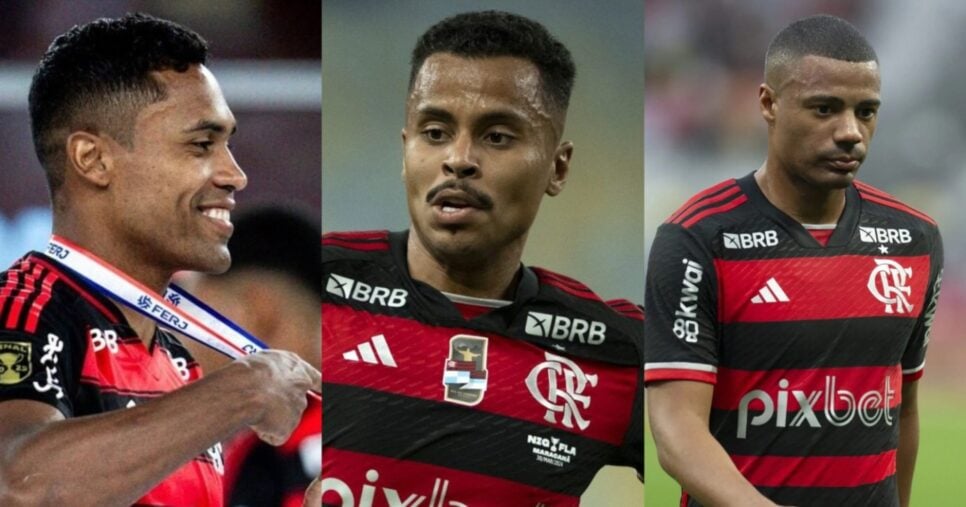 Alex Sandro, Allan e De La Cruz - (Montagem / TV FOCO)