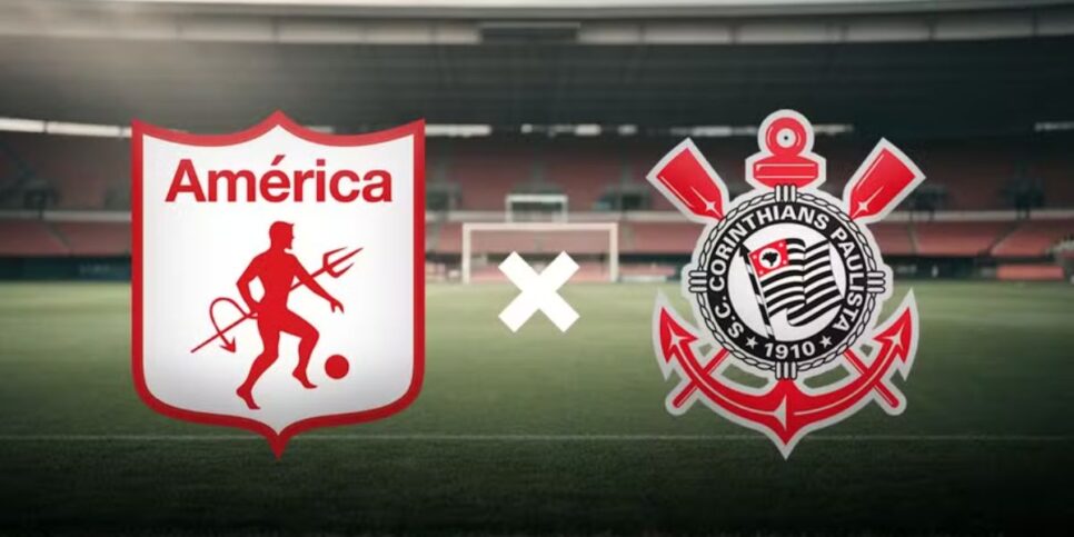 América de Cali e Corinthians empataram em 1x1 (Reprodução: Internet)