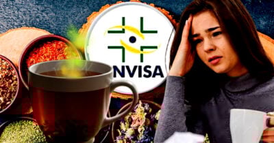 ANVISA proíbe 13 chás populares após risco tóxico (Foto Reprodução/Montagem/Tv Foco/Canva/Lennita)
