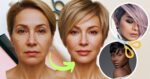 Cortes de cabelo reduzem as linhas finas do rosto (Foto Reprodução/Montagem/Tv Foco/Canva/Lennita)