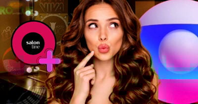 Cabelos sedosos e perfeitos, como de atrizes da Globo, podem ser alcançados com produtos baratinhos, incluindo nº1 da salonline (Foto Reprodução/Montagem/Tv Foco/Canva/Globo/Lennita)