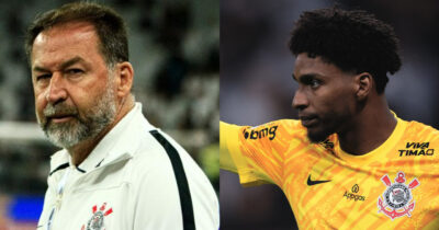 Hugo Souza e +1: Augusto Melo sofre debandada no Corinthians (Foto: Reprodução/Montagem TV Foco)