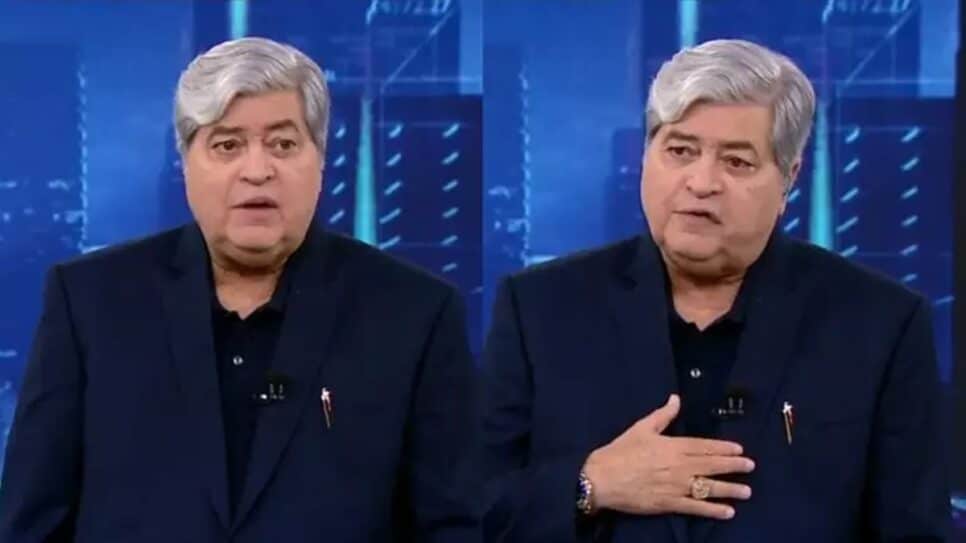 Apresentador fala de aposentadoria ao vivo (Foto: Reprodução/ SBT/ Montagem)