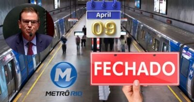 11 estações do Metrô Rio fecharam e Eduardo Paes ciente (Foto: Reprodução / Canva / Montagem TV Foco)