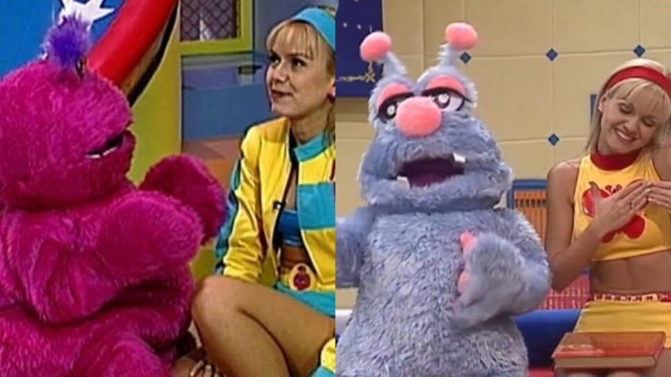 O ator como os bonecos Melocoton e Nhoc (Fotos: Reprodução/ Internet/ Montagem)