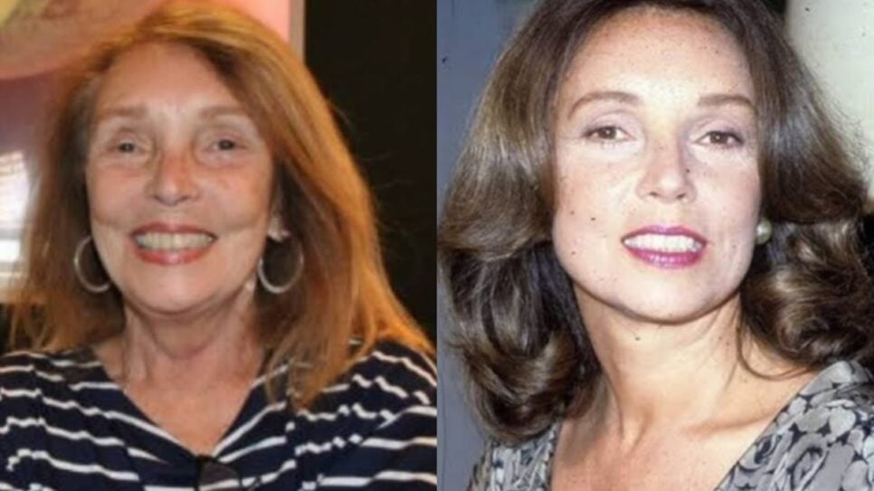 A atriz aos 80 anos e quando era musa da TV (Fotos: Reprodução/ Internet/ Montagem TV Foco)