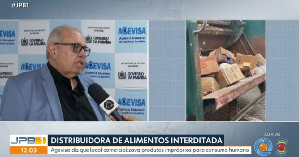 Produtos foram descartados (Foto: Reprodução/Globo)