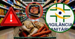 Interdição de supermercado joga mais de 400kg de carne no lixo e acende alerta da Vigilância Sanitária (Foto: Reprodução/Montagem/Tv Foco/Canva/Record)