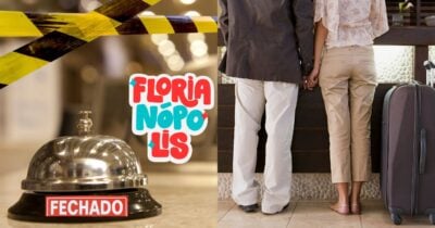 Hotel fechado em Florianópolis (Foto: Reprodução / Canva / Montagem TV Foco)
