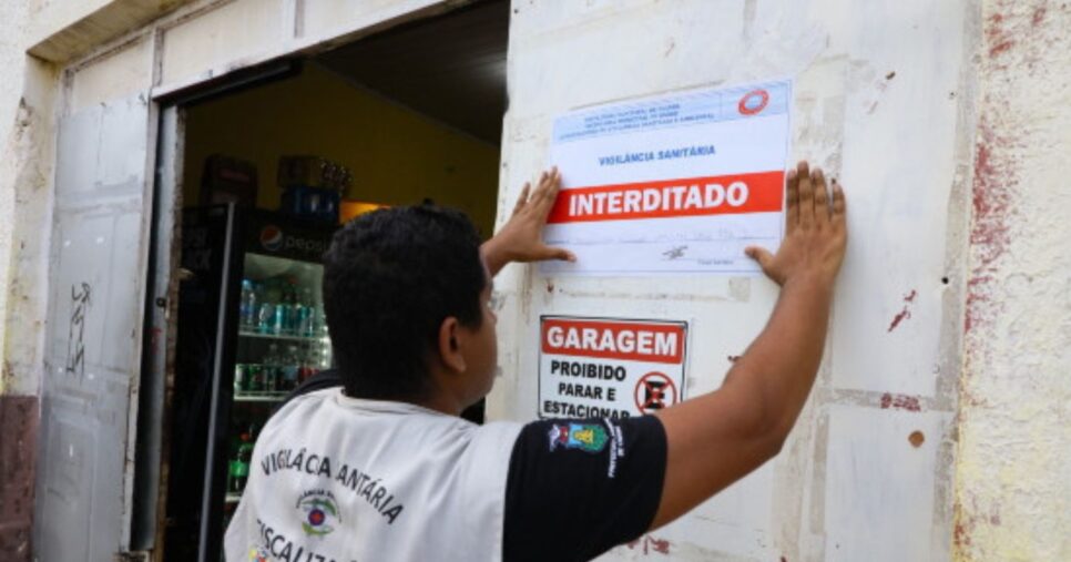 Vigilância Sanitária interditou bar em Cuiabá, MT (Foto Reprodução/Prefeitura)
