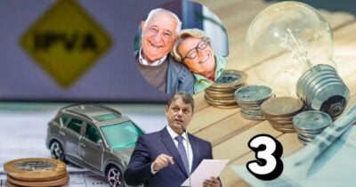 Tarcísio de Freitas, idosos, conta de luz e IPVA (Foto: Reprodução / Canva / Montagem TV Foco)