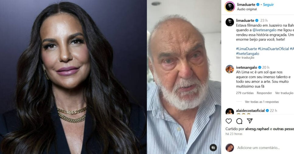 Lima Duarte faz revelação sobre Ivete Sangalo (Foto: Reprodução/Montagem TV Foco)