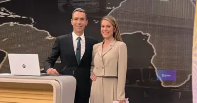 Jacqueline Brazil, parceira de Tralli no JH, vive relação discreta com jornalista da Globo e muitos não sabem