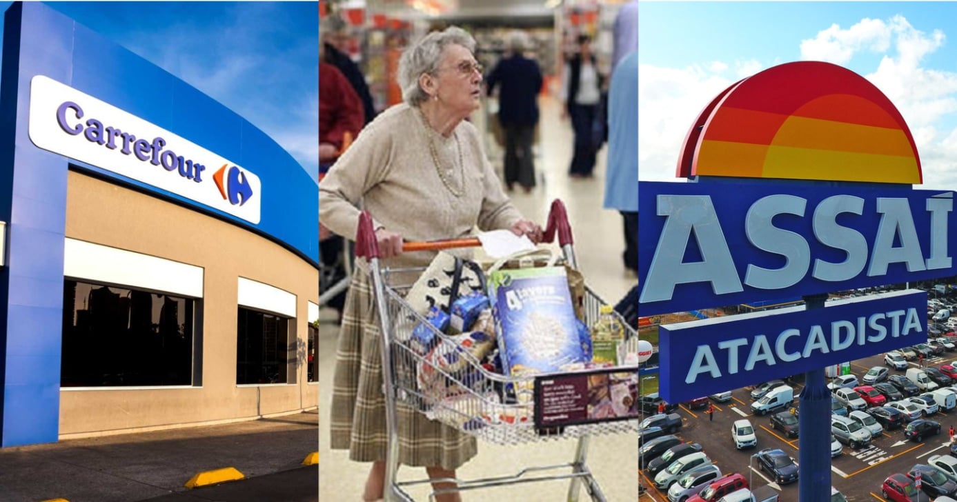 Lei em vigor crava proibição nos supermercados e atinge idosos 60+ - Foto: Montagem