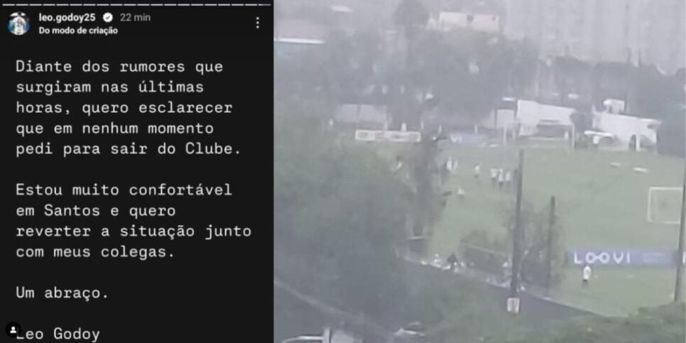 Declaração do argentino em suas redes sociais (Reprodução: Instagram)