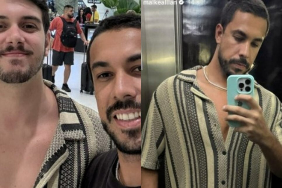 Maike vê rumores de romance gay surgir (Foto: Reprodução/Montagem)