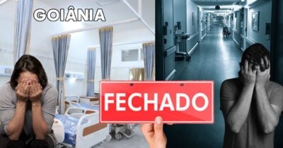 Moradores tristes e Hospital fechado em Goiânia (Foto: Reprodução / Canva / Montagem TV Foco)