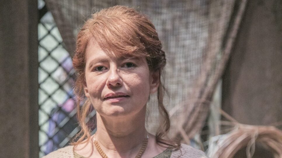 Narjara Turetta em sua última novela na Record, em 2019 (Foto: Reprodução/ Divulgação)