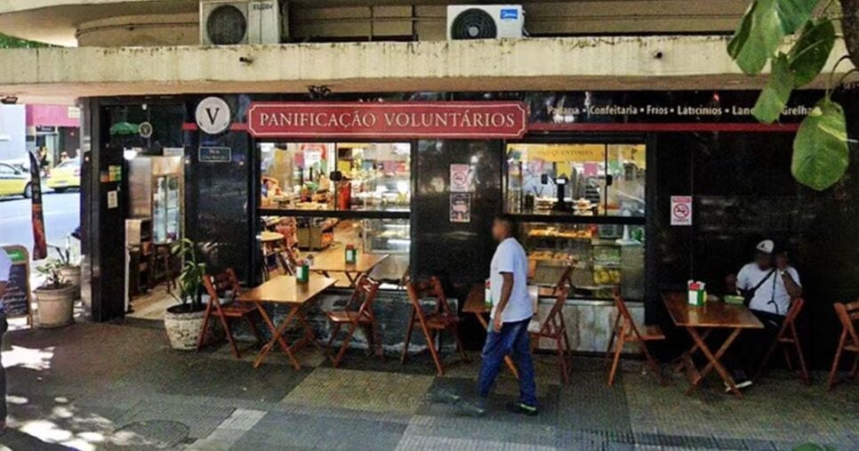 Padaria Voluntários da Pátria era uma das mais queridas e tradicionais do bairro do Botafogo (Foto Reprodução/Internet)