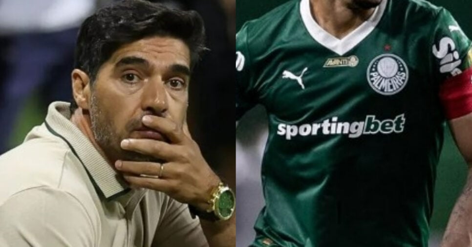 Dupla de Vitor Roque e +4 FORA: Abel Ferreira sofre no Palmeiras (Foto: Reprodução/Montagem TV Foco)