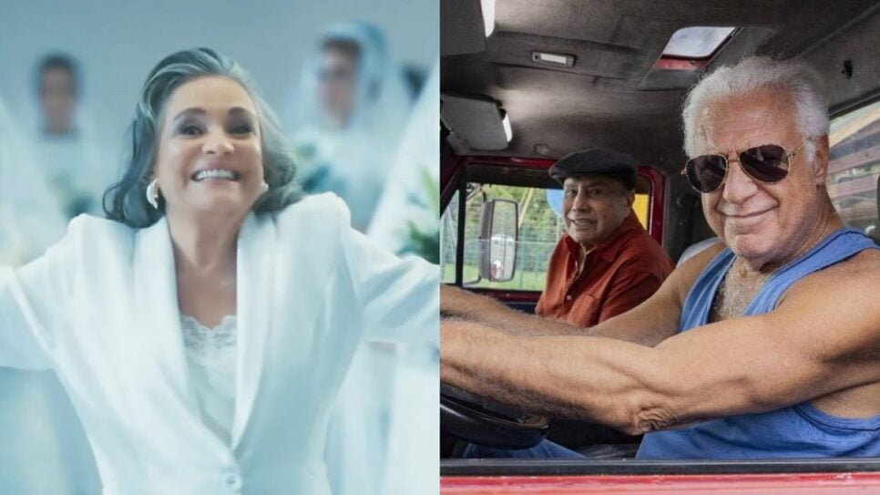 Ex-globais prestigiados na festa da Globo: Regina Duarte, Antonio Fagundes, Stênio Garcia e + (Foto: Reprodução/ Globoplay/ Montagem)