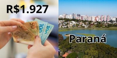 Salário Mínimo de R$1.927 aos trabalhadores do Paraná (Reprodução: Montagem TV Foco)