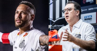 Neymar alerta: Teixeira sobre venda do Santos para nova SAF (Foto: Reprodução/Montagem TV Foco)