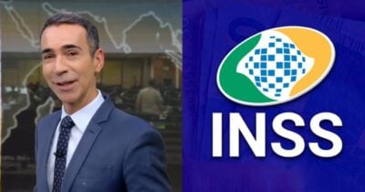 César Tralli / INSS - Foto; Montagem