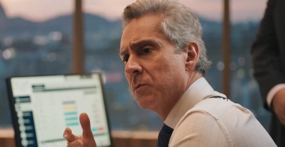 Quebra-pau de Marco Aurélio com o filho e possível falência de Luciano (Foto: Reprodução/ TV Globo)