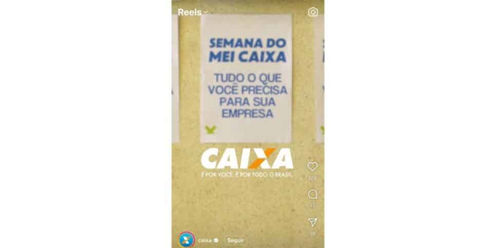 Anúncio Caixa (Foto: Reprodução / Instagram) 