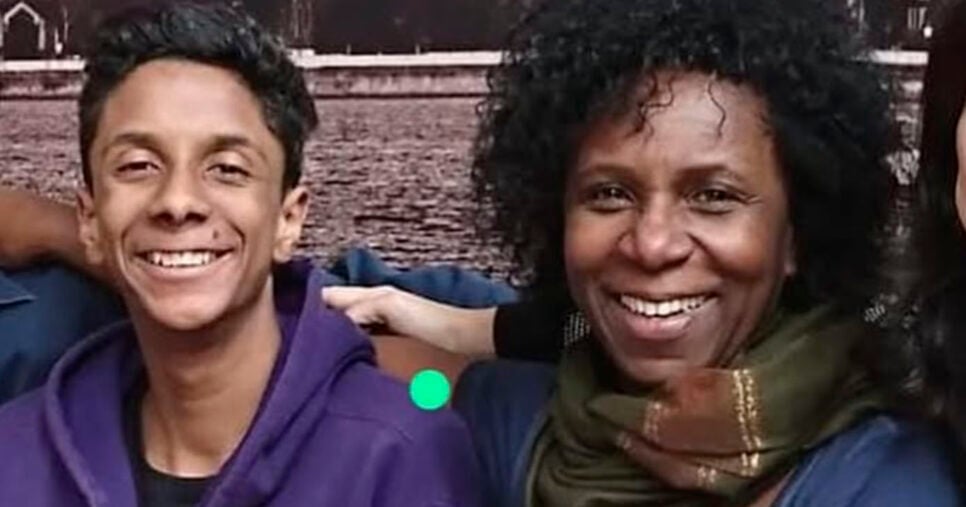 Atriz Ju Colombo e o filho, Lucas (Foto: Reprodução)