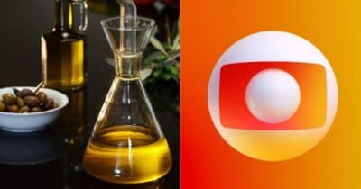 Azeite e logo da Globo (Fotos: Reproduções / Canva / GloboPlay)
