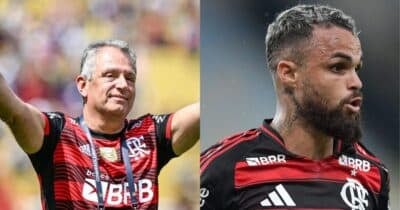 Bap e Michael no Flamengo - Foto Reprodução Internet
