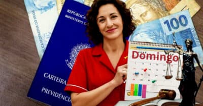 Trabalhadores precisam se atentar às mudanças na lei para trabalhos aos domingos (Foto Reprodução/Montagem/Lennita/Tv Foco/Canva/FDR)
