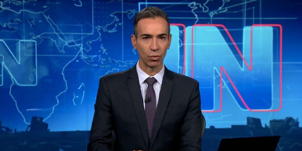 César Tralli no Jornal Nacional (Foto: Reprodução / Globo)