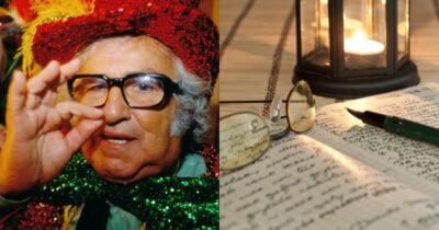 Carta psicografada de Chacrinha -Foto: Montagem TV FOCO