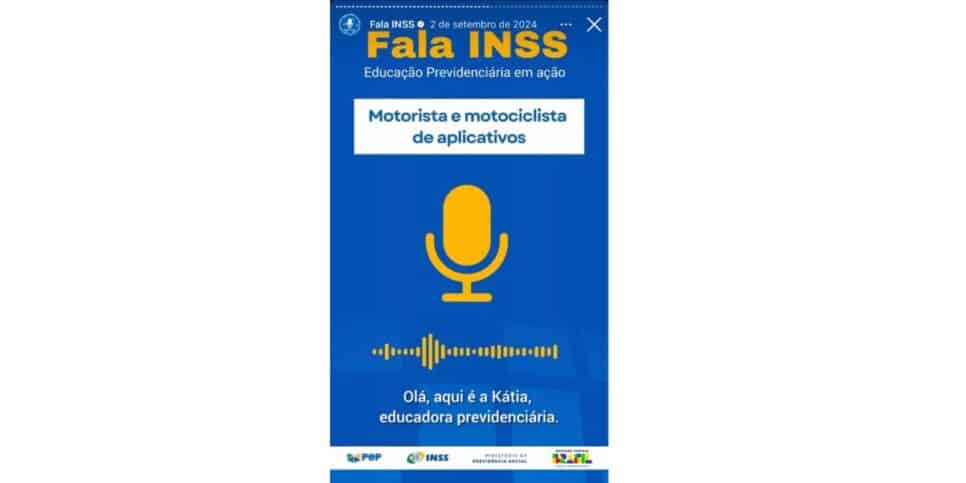Comunicado do INSS sobre motoristas (Fotos: Reproduções / Instagram)