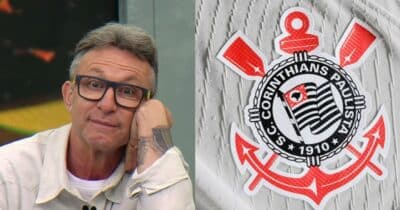 Craque Neto / Logo do Corinthians - Montagem: TVFOCO