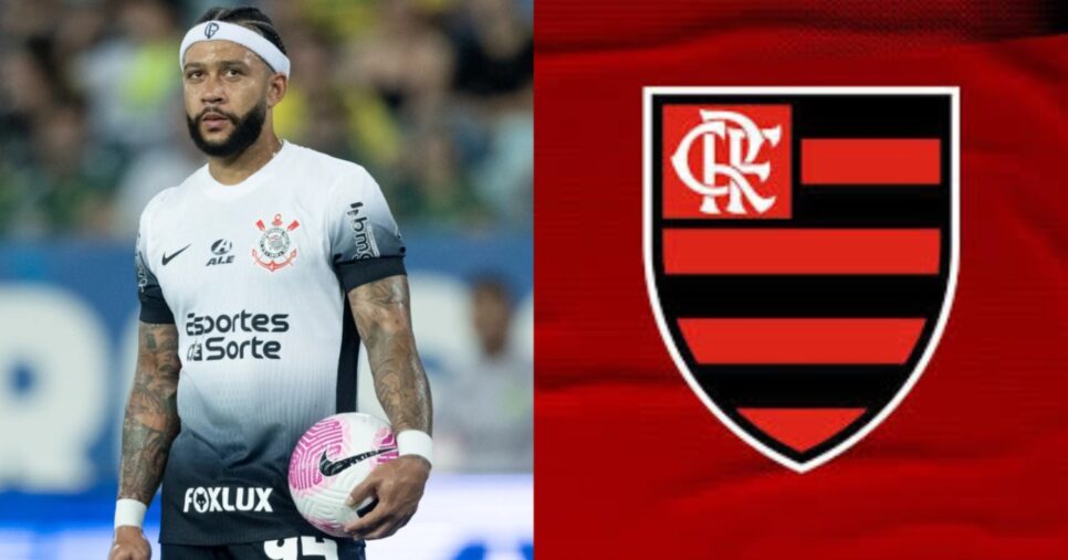 Depay tem contrato vazado com o Flamengo pra vestir vermelho - Foto: Montagem
