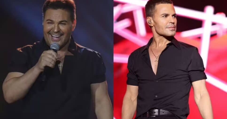 Eduardo Costa (antes e depois) - Foto: Internet