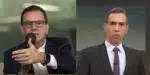 Eduardo Paes e César Tralli no Jornal Hoje (Fotos: Reproduções / Globo)