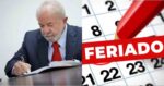 Feriado nacional com lei de Lula - Foto Reprodução Internet