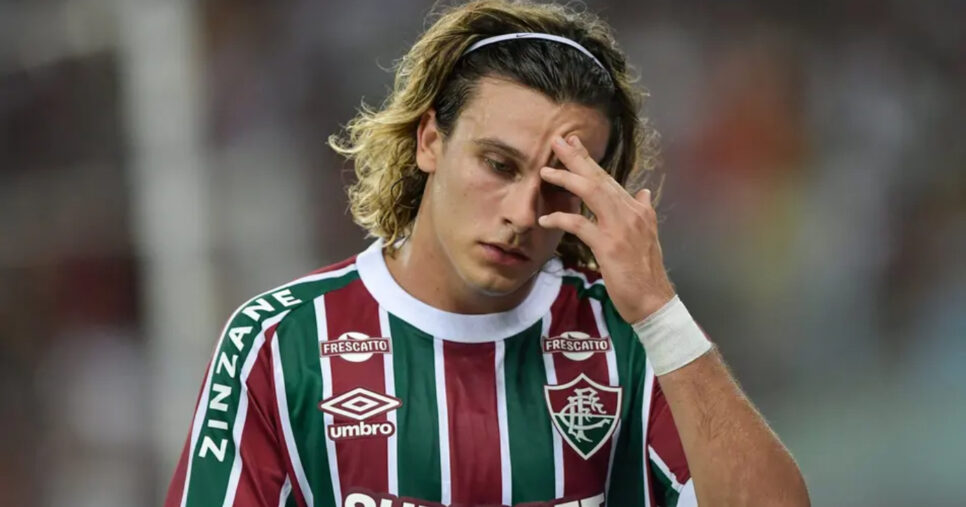 Agustín Canobbio em ação pelo Fluminense (Foto: Thiago Ribeiro/AGIF)